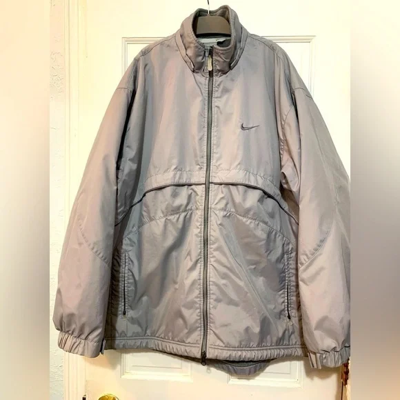 Nike Nylon Fleece Lined Mens Jacket/Coat Vintage