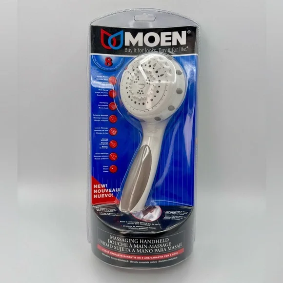 Moen Adler 21030W Hand Shower 8 Function Glacier White 59