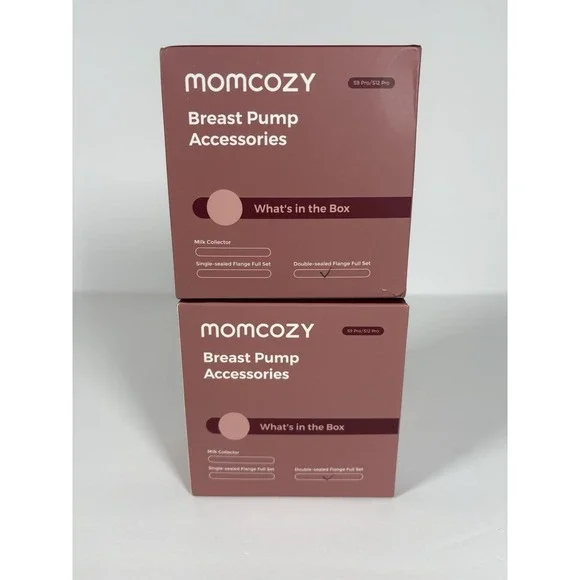 Momcozy S12 Pro S9 Pro Replacement Parts Double Sealed Flange Set Lot of 2