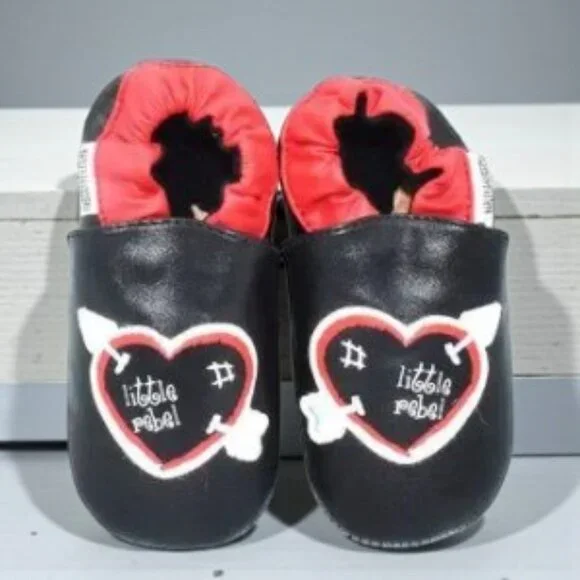 Harley-Davidson Little Rebel Baby Slippers Size 4/5
