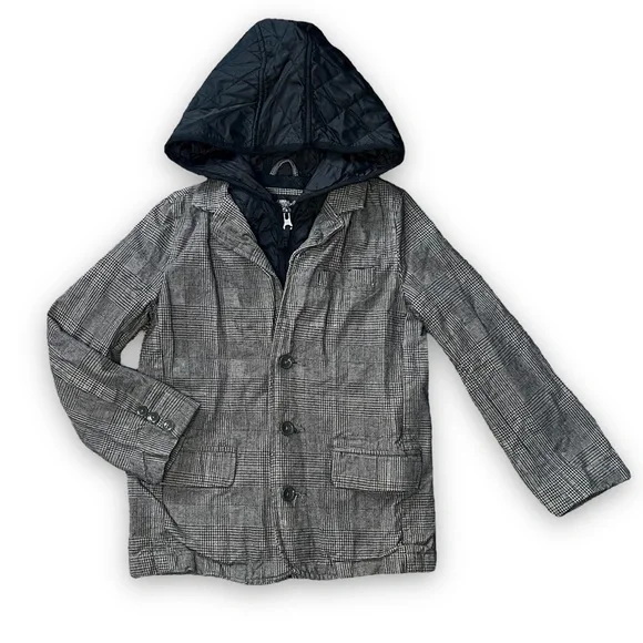 The Children’s‎ Place Houndstooth Plaid 2-in-1 Hooded Jacket 6