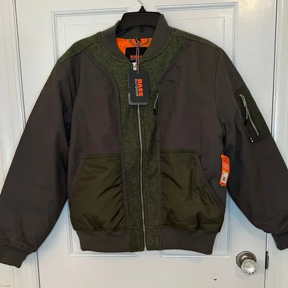 Bass‎ Outdoor Hero Bomber Jacket Gray size S NWT