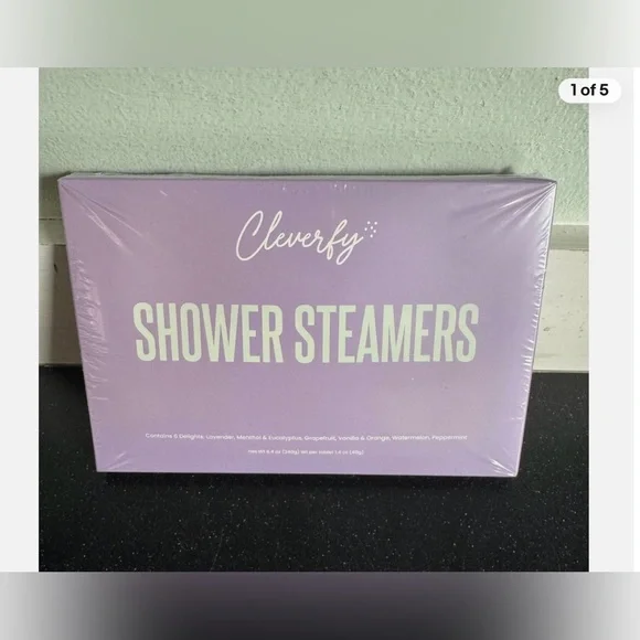 Cleverfy NWT Shower Steamers tablets dissolve in shower release essential oils