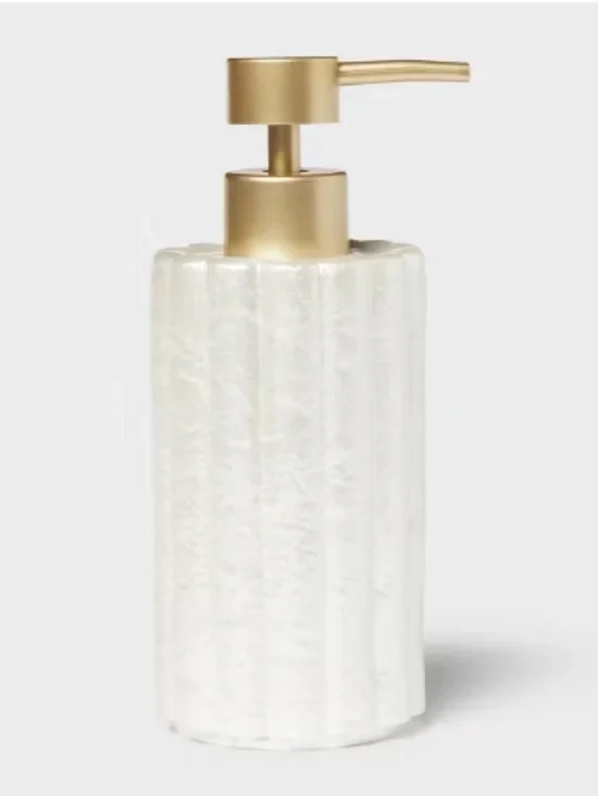 Threshold Fluted Capiz Soap Pump 10fl oz