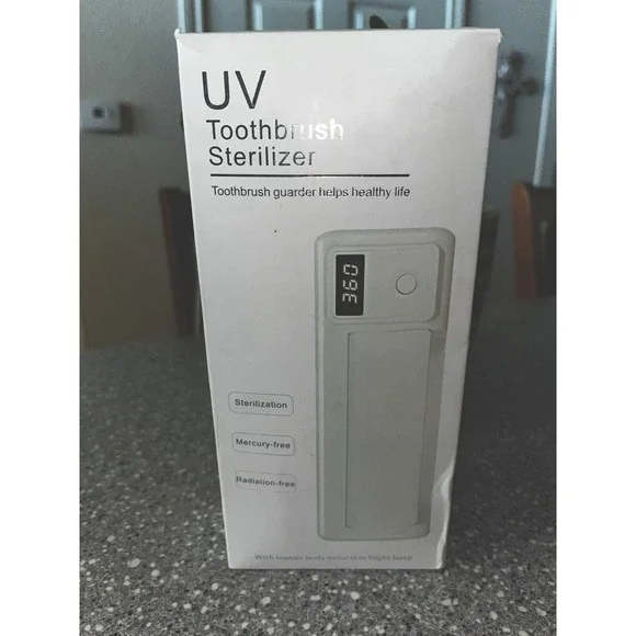 UV Toothbrush Sterilizer Holder -New‎ Open Box Mercury Free/Radiation Free