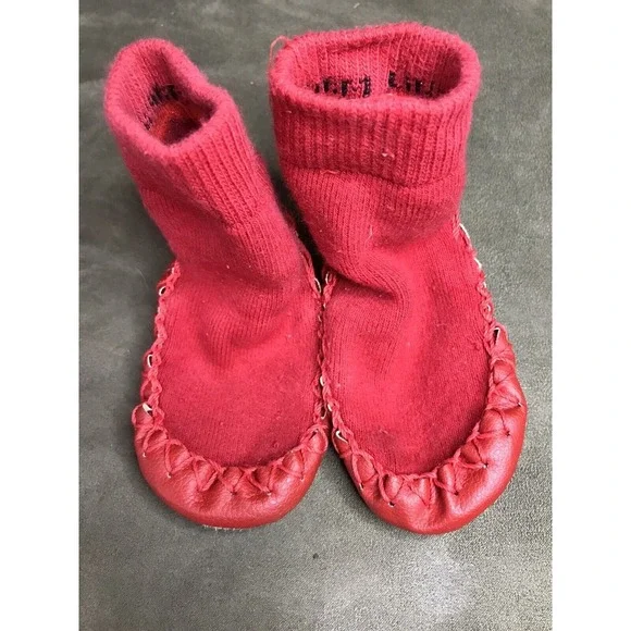 Toddler Kids Baby Girls Boys Anti-slip Slippers Socks Cotton Shoes Winter Warm
