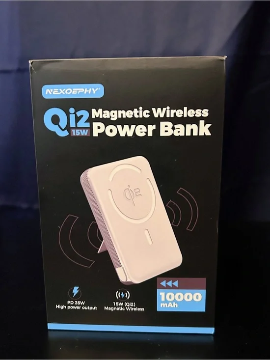 Qi2 15W Magnetic Wireless Power Bank - White
