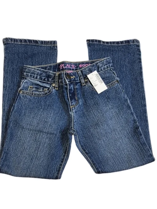 The Children's Place Medium Stonewashed Bootcut Blue Jeans Sz 6X 7 Girls Denim