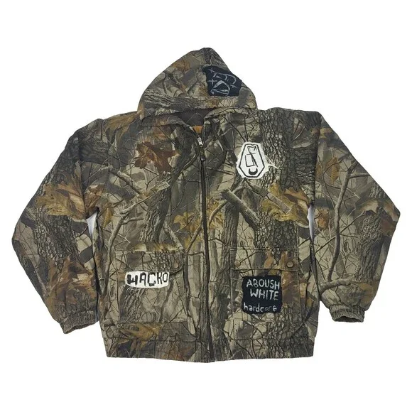 Whitewater Vintage Men’s Hunting Camo Jacket Insulated Hood M RealTree customize