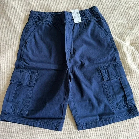 The Children's Place Cargo Shorts Kids Sz 12 Ripstop B2016 NEW 4PC Bundle Lot