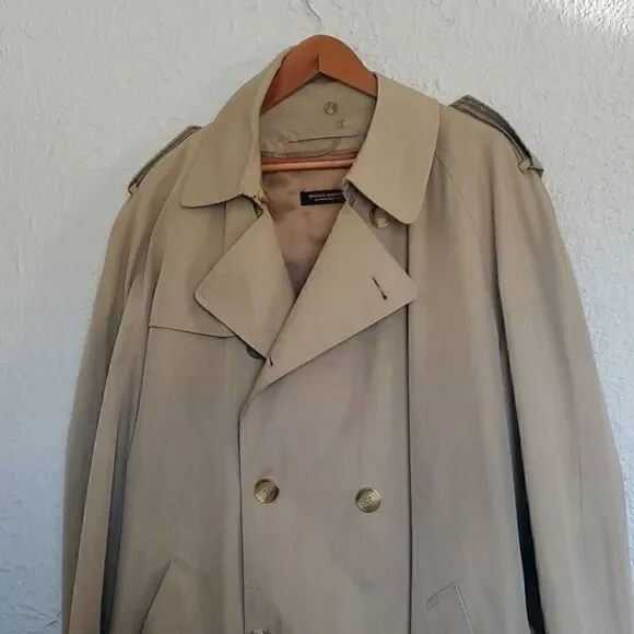 Brooks Brothers | Double Breasted Khaki Trench Coat