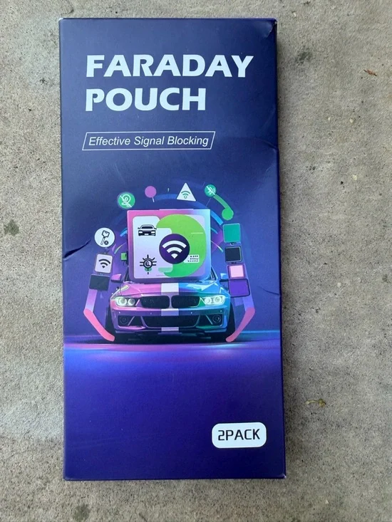 Faraday Pouches Car Fob‎ - RFID Signal Blocking Pack - Medium Size