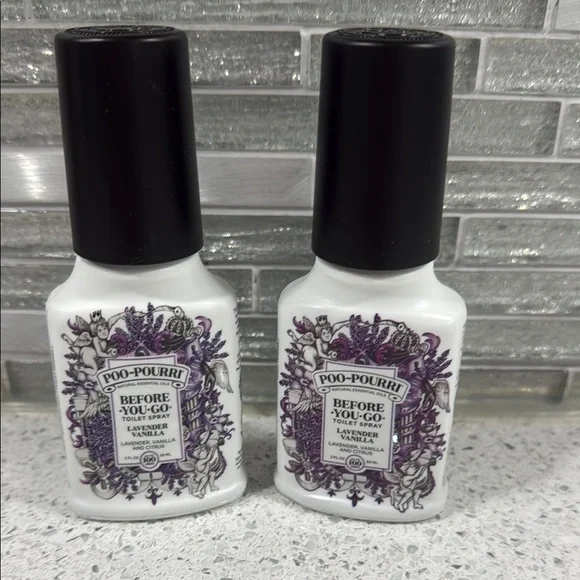 Lavender vanilla Toilet Spray - White and Purple