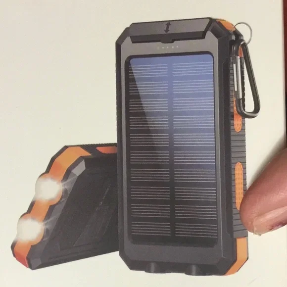 Portable Solar Charger with LED compass flashlight