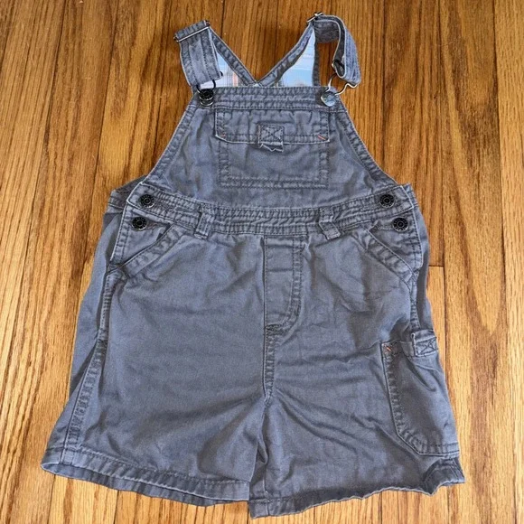 The Children's Place Baby Toddler Boys Carpenter Twill Shortalls 18 Months