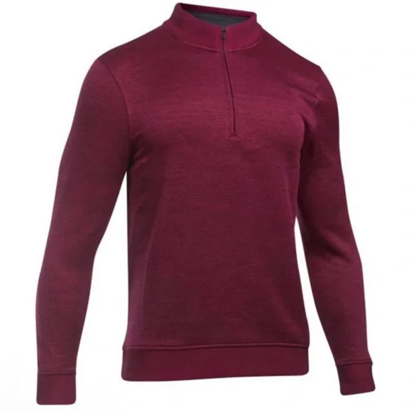 Under Armour Storm Sweater Fleece Herringbone 1/4 Zip Pullover Size Small