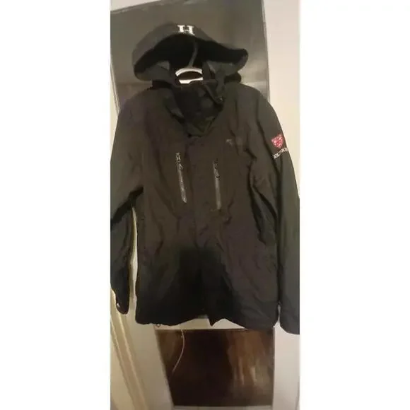Men's The North Face Summit Series Hooded Polyester Lined Coat Sz M.