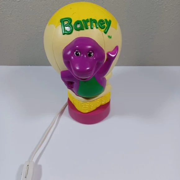 Vintage 1992 Barney Hot Air Balloon Night Light Lamp 8