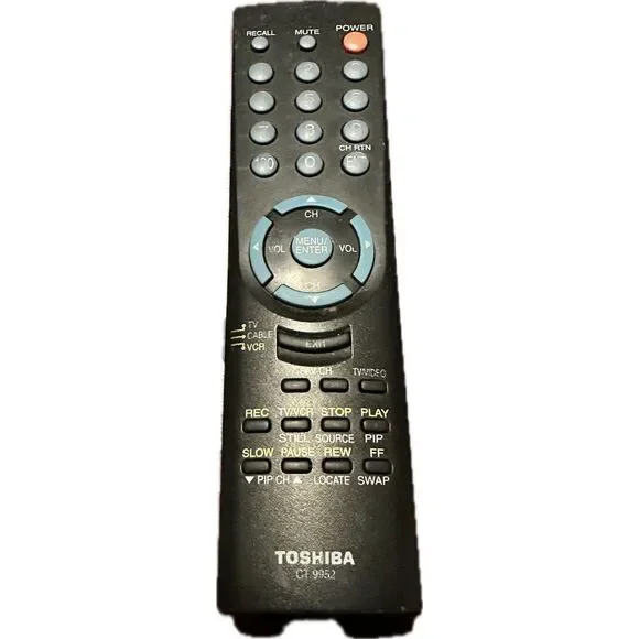 Toshiba CT-9952 OEM Original‎ TV DVD VCR Replacement Remote Control Tested