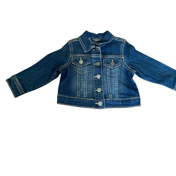 The Children's Place Denim Jacket Infant‎ Kids China Blue 9-12 Months NWT