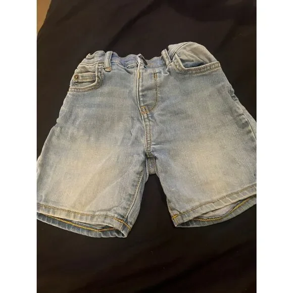 The Children's Place Light Blue Denim Shorts with Elastic Waist