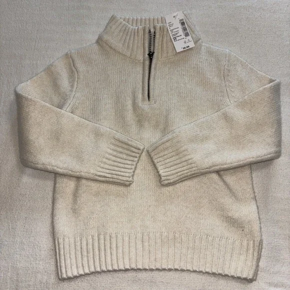 The Children's Place Boys 3T Long Sleeve Half Zip Sweater Haystack Color NWT