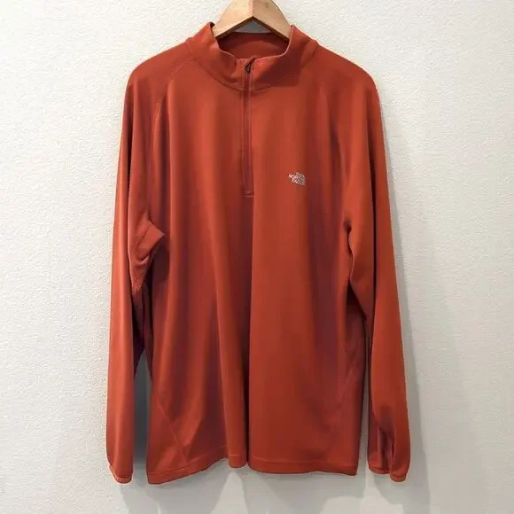 The North Face 1/4 Zip‎ Jacket | Canyon Orange | Mens XXL