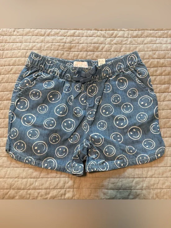 NWT The Children's Place Blue Smiley Face Shorts