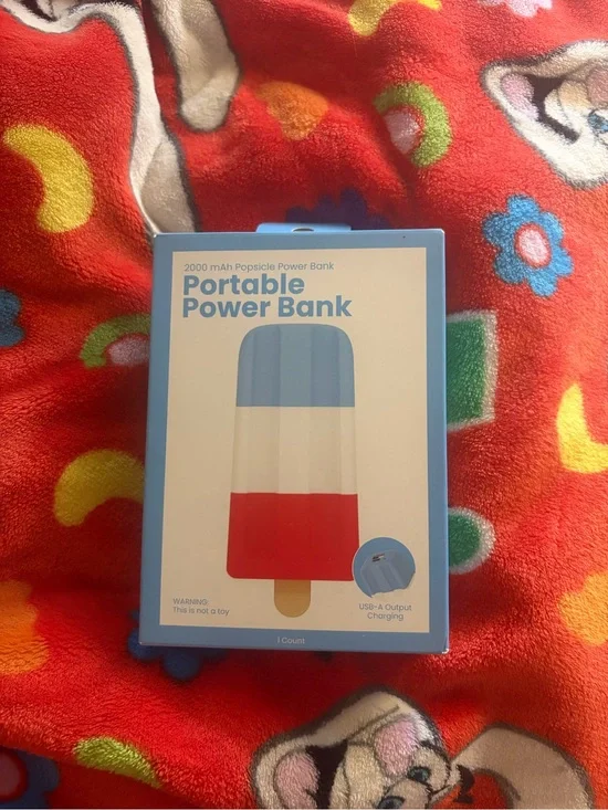 Bomb pop patriotic Portable power bank 2000mah charging bank New Quick Ship
