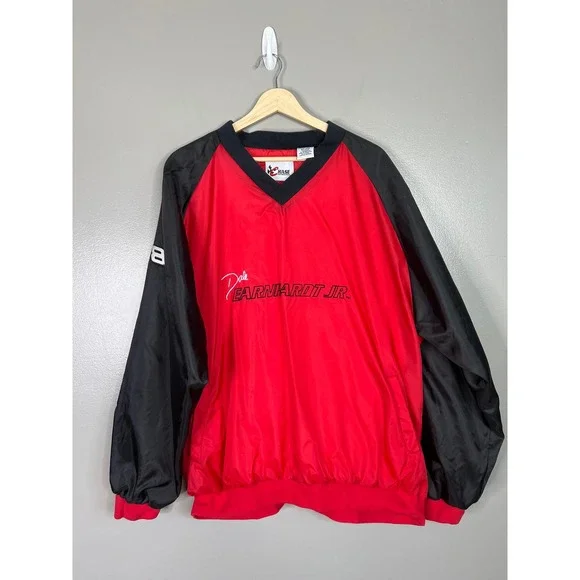 Vintage NASCAR Dale Earnhardt Jr 8 nylon pull over windbreaker Chase‎ Authentics