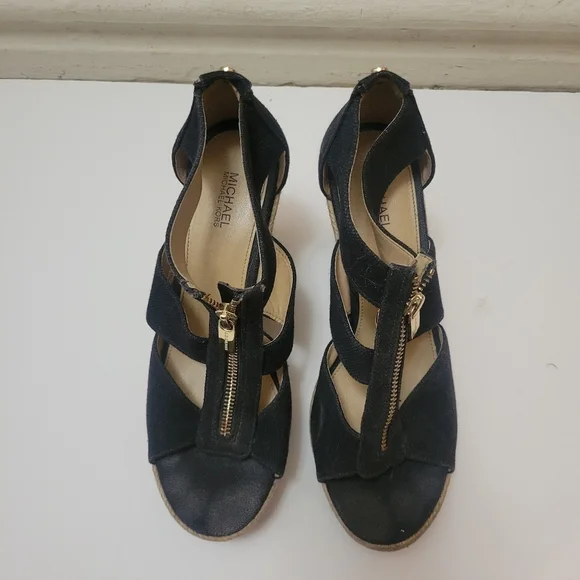 Michael Kors Berkeley Espadrille Platform Sandals‎ Coastal Beach Boho Girly