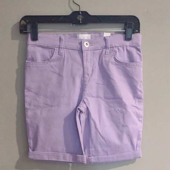 NWT The Children's Place Light‎ Purple Girls 10 Bermudas