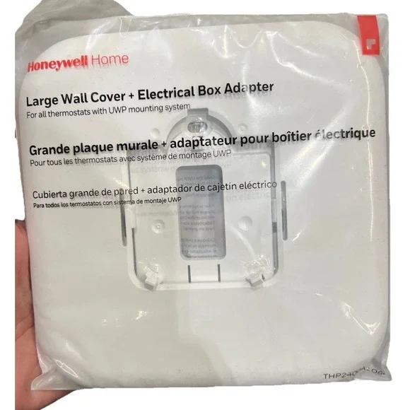 Honeywell THP2400A1080 Thermostat Wall Plate Cover Electrical Box Adapter NEW