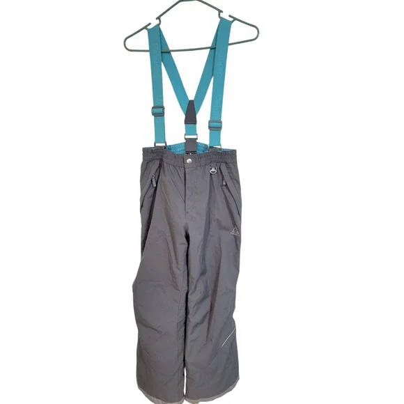 Gerry Youth Snow/Ski Pants 14/16‎ Gray/Teal~Boys/Girls Outdoor Suspenders