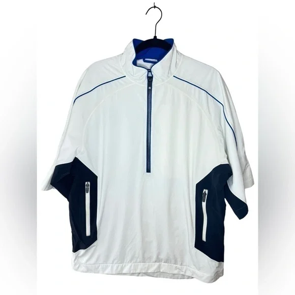Footjoy Dryjoys FJ Tour Collection Windbreaker Golf Jacket Size M White