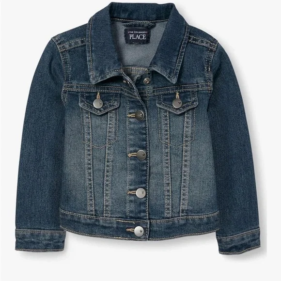 The Children's Place Blue Denim Jean Jacket for Girls NWOT