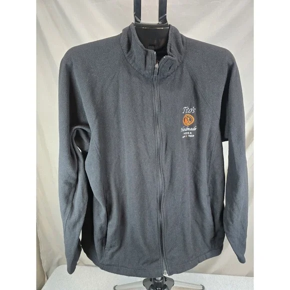 The Outfitters By Lands End Black Titos Vodka Fleece 1/4 Zip XL