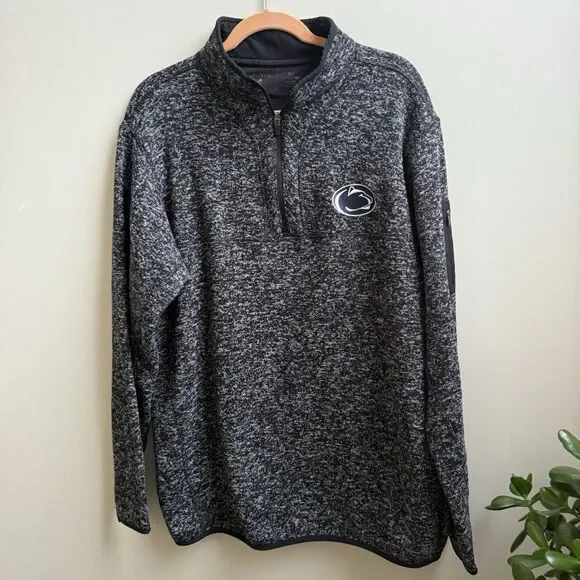 Antigua Mens Fortune 1/4 Zip Sweater Knit Nittany Lion Penn State Size XL