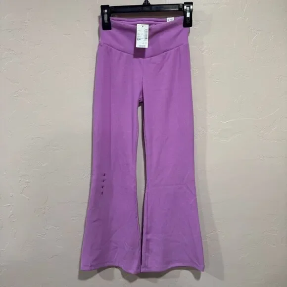 The Children’s Place Girls Sueded Rib Flare Leggings - Purple