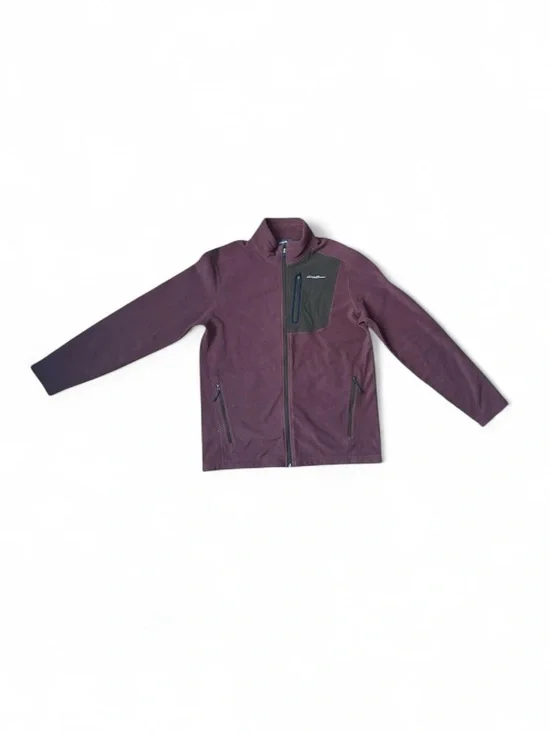 Eddie Bauer First Ascent Cloud Layer Full Zip Fleece Jacket Cognac Men’s Medium