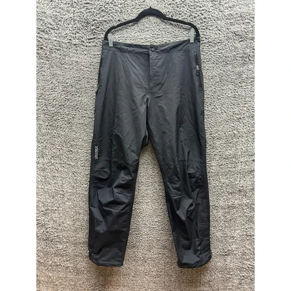 Marmot Gore-Tex Paclite Minimalist Water-Repellent Ski Pants‎ Black Mens Size XL
