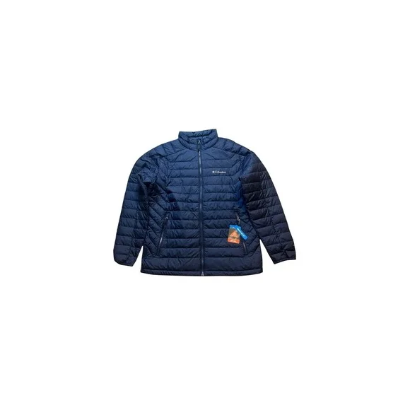 Columbia White Out 1.0 FS Jacket Mens 3X Navy Blue Omni-Heat Puffer XT3760-464