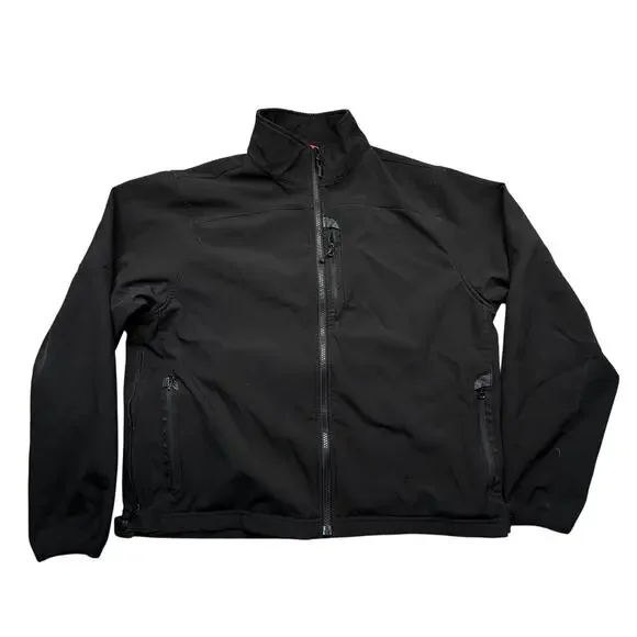 5.11 Tactical Soft Shell Liner Jacket Large Black Polyester Pockets Full Zip