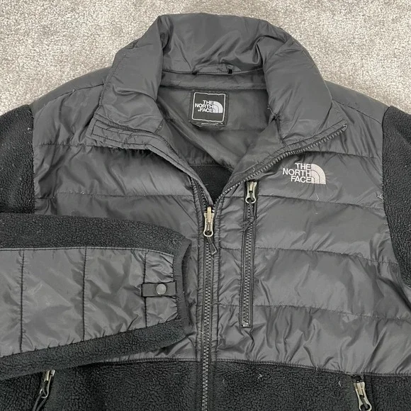 North Face 550 Down Denali Jacket Mens Small Fleece Black