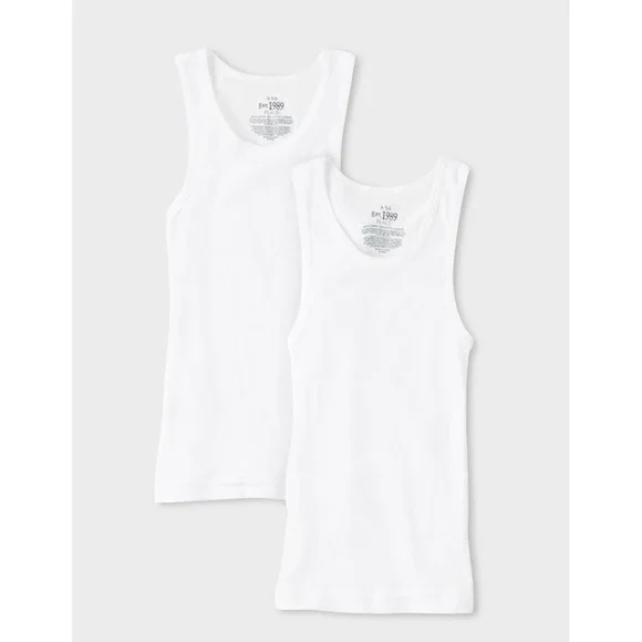 The Children's Place Boys White Tank Tops 4-Pack – Size Small (5-6) – NIP