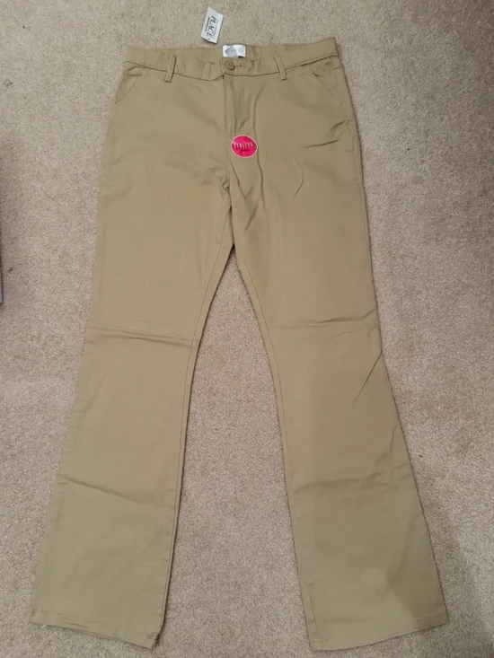 NWT The Children's Place Khaki Stretch Uniform Chino Pants Girls 18