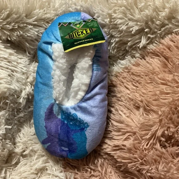 Wicked Blue and Purple Slipper Socks