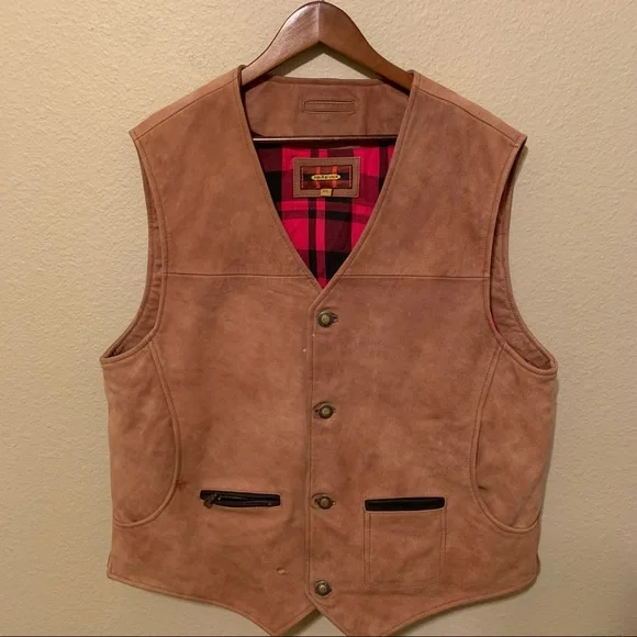 Braeval Buffalo Hide Leather Vest