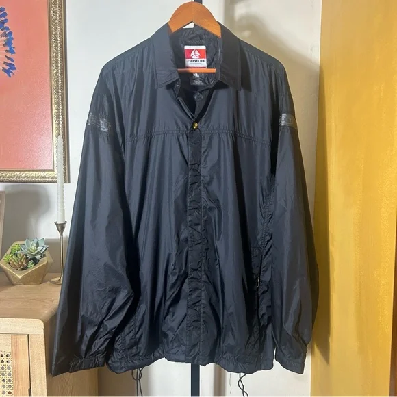 Burton Snowboards Men’s Bio-Lite Windbreaker Light‎ Jacket Vintage Black Size XL