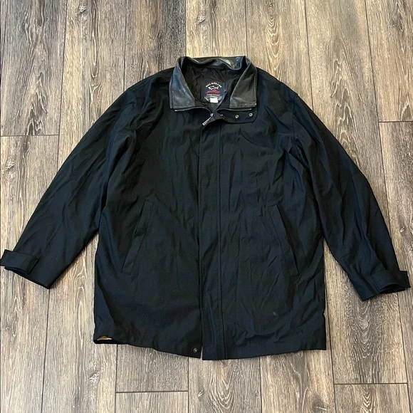 Paul & Shark Yachting Storm System Black Zip Up Jacket Mens Large Made In Italy